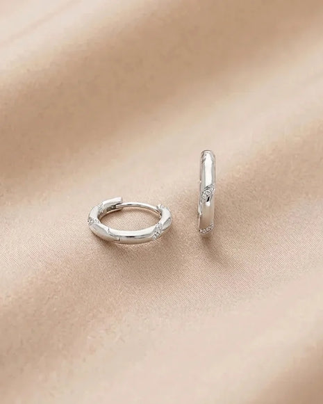 Silver Linea Hoops in 92.5 Silver