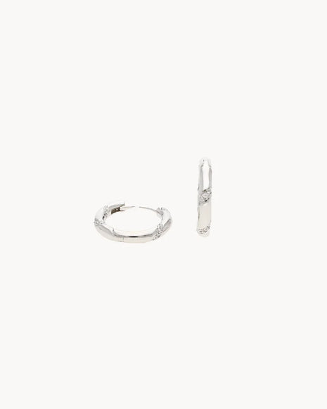 Silver Linea Hoops in 92.5 Silver