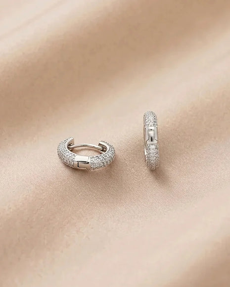 Silver Luxe Hoops in 92.5 Silver