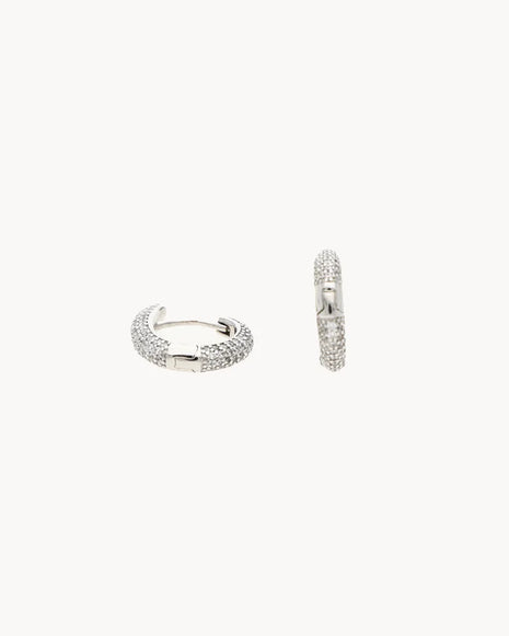 Silver Luxe Hoops in 92.5 Silver
