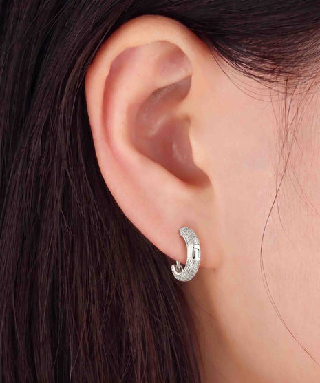 Silver Luxe Hoops in 92.5 Silver