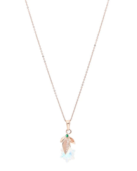 Golden leaf chain in 92.5 silver