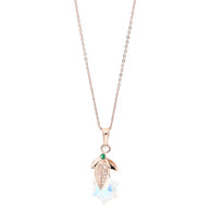 Golden leaf chain in 92.5 silver