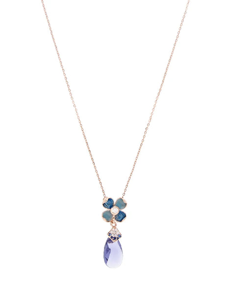 Amethyst bloom chain in 92.5 Silver