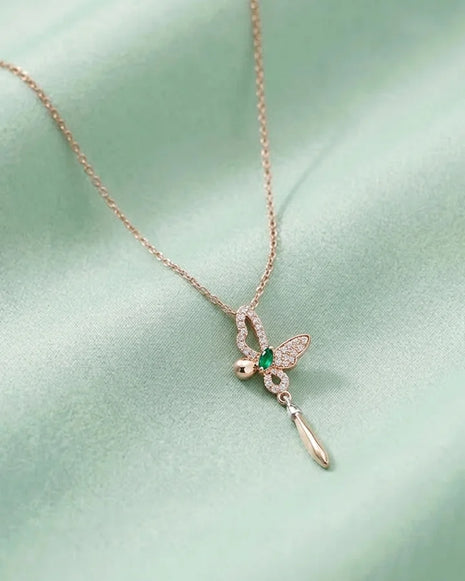 Golden flutter chain in 92.5 silver