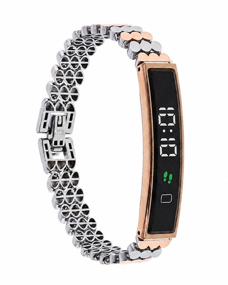 Round Link Smart Watch in 92.5 Silver