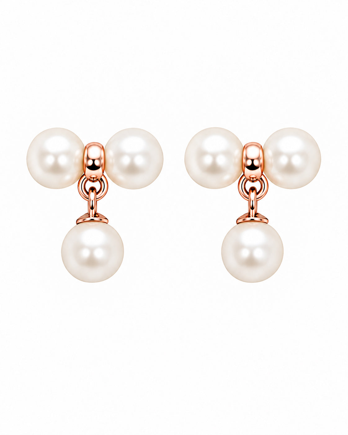 Rose Pearl Blossom Necklace in 92.5 Silver