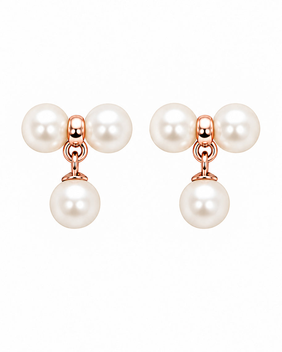Rose Pearl Blossom Necklace in 92.5 Silver