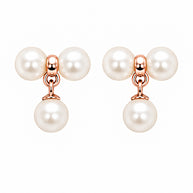 Rose Pearl Blossom Necklace in 92.5 Silver