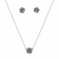 Rose Elegance Pendant Set in 92.5 Silver