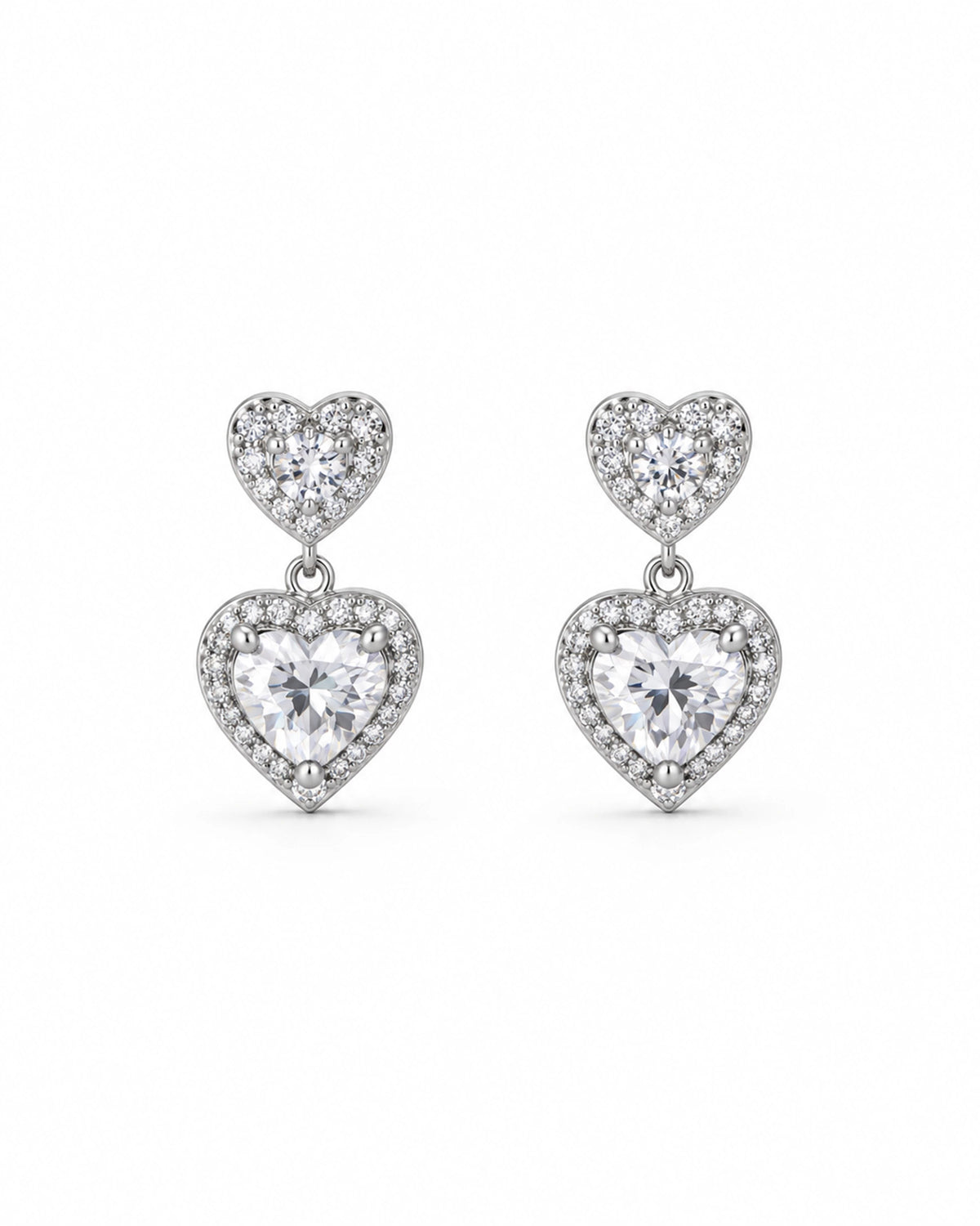 Heartfelt Charm Pendant Set in 92.5 Silver