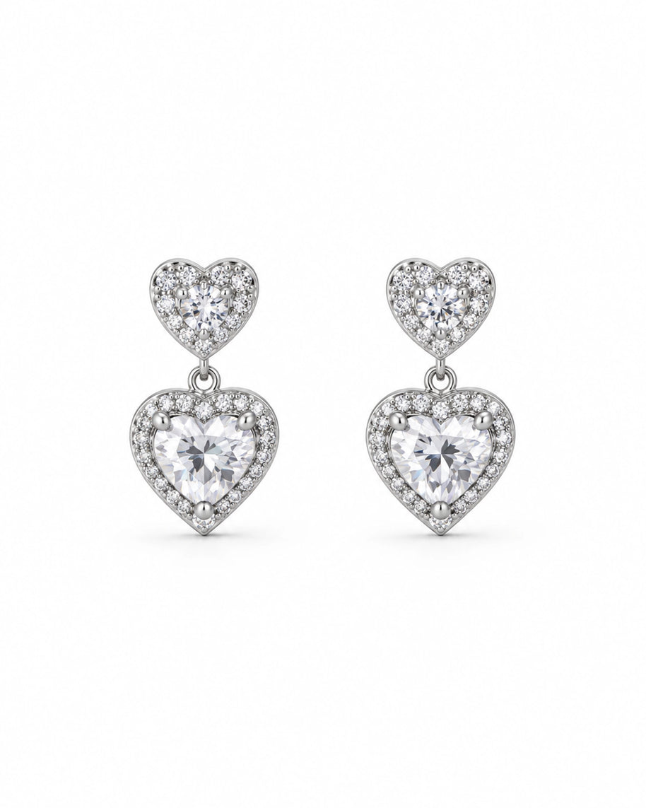Heartfelt Charm Pendant Set in 92.5 Silver
