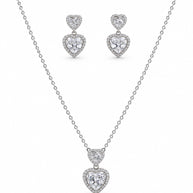 Heartfelt Charm Pendant Set in 92.5 Silver