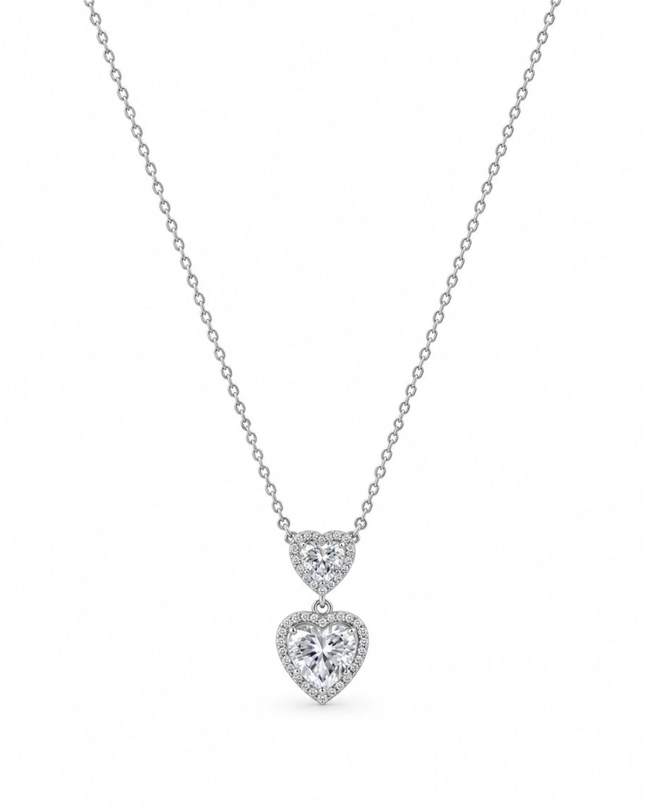 Heartfelt Charm Pendant Set in 92.5 Silver