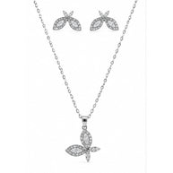 Fluttering Grace Pendant Set in 92.5 Silver