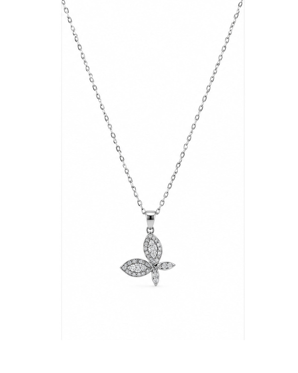 Fluttering Grace Pendant Set in 92.5 Silver