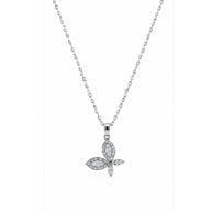 Fluttering Grace Pendant Set in 92.5 Silver