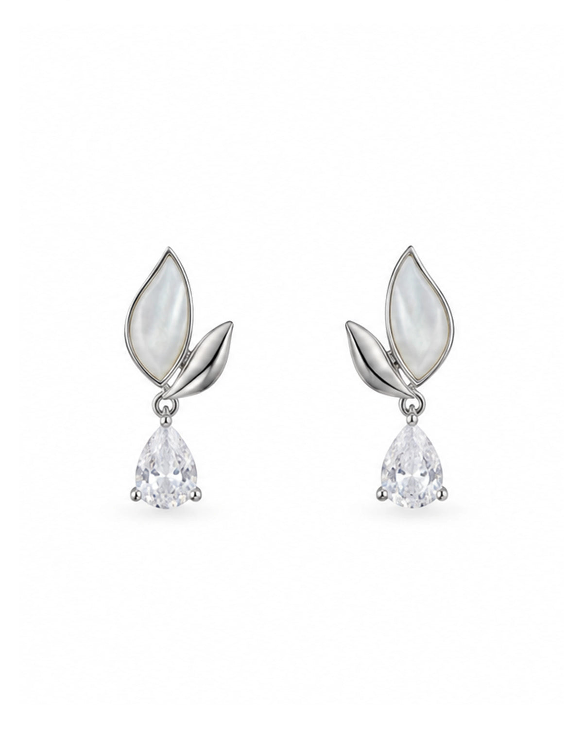 Floral Sparkle Pendant Set in 92.5 Silver