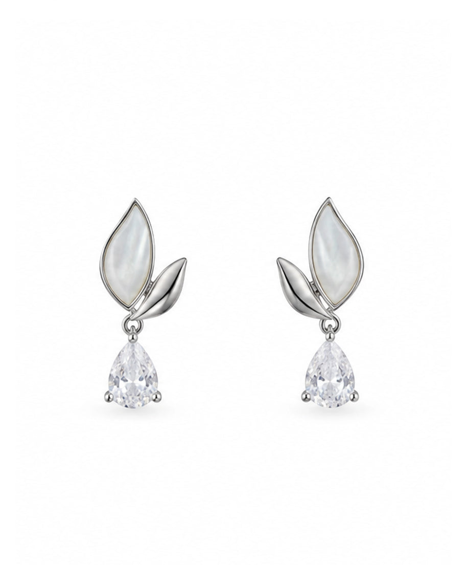 Floral Sparkle Pendant Set in 92.5 Silver
