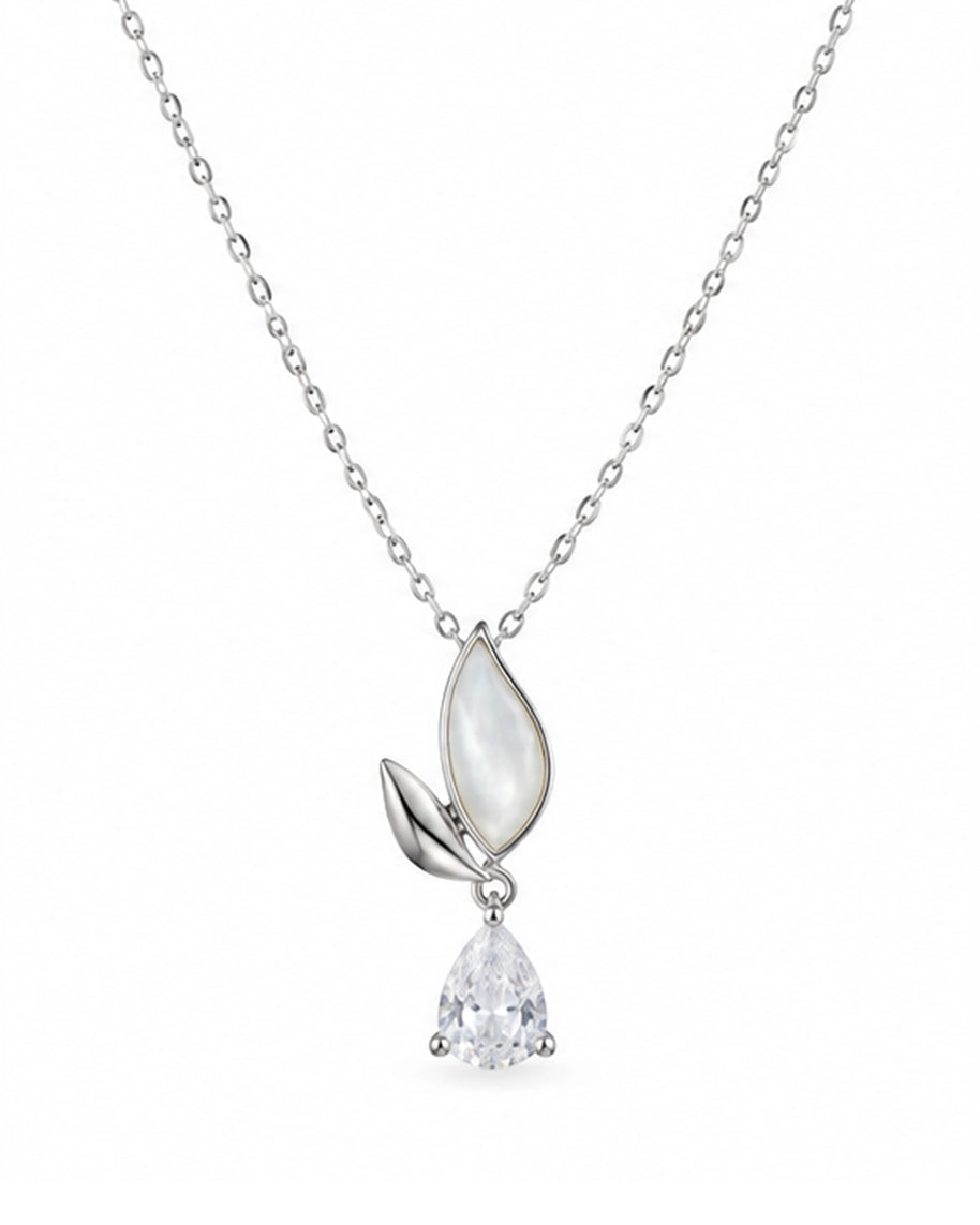 Floral Sparkle Pendant Set in 92.5 Silver