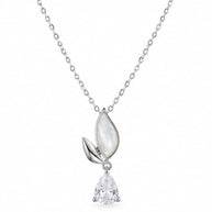Floral Sparkle Pendant Set in 92.5 Silver