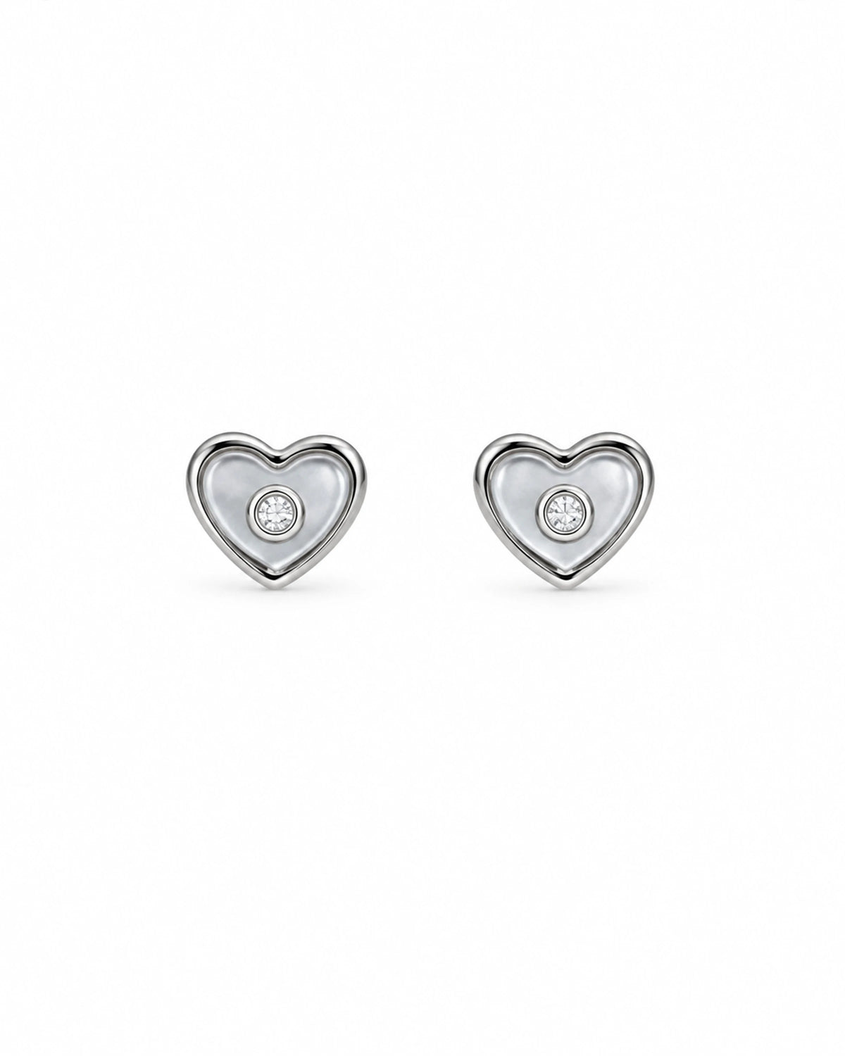 Pearl Heart Pendant Set in 92.5 Silver