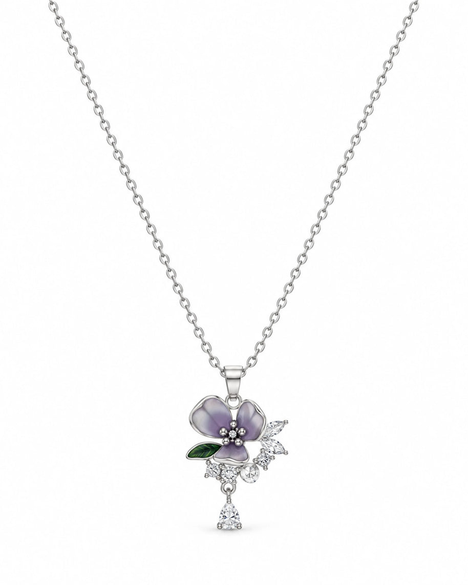 Enchanted Bloom Pendant Set in 92.5 Silver