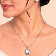 Pearl Radiance Pendant Set in 92.5 Silver