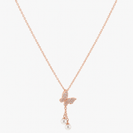 Pearl Wing Pendant Set in 92.5 Silver