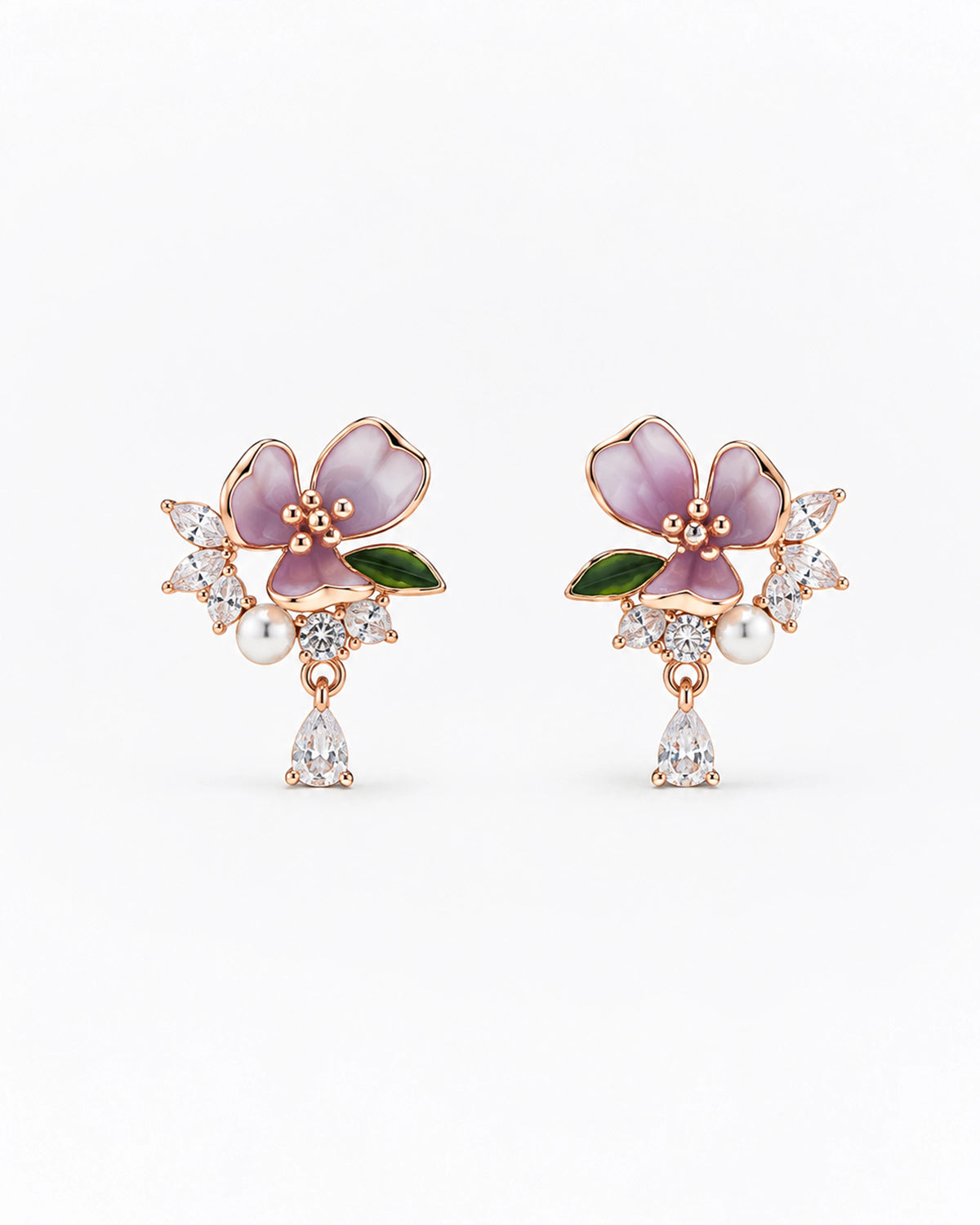 Enchanted Floral Pendant Set in 92.5 Silver