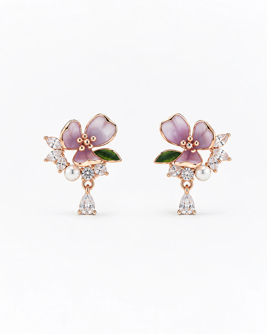 Enchanted Floral Pendant Set in 92.5 Silver