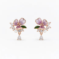Enchanted Floral Pendant Set in 92.5 Silver