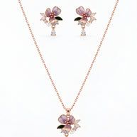 Enchanted Floral Pendant Set in 92.5 Silver
