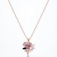 Enchanted Floral Pendant Set in 92.5 Silver
