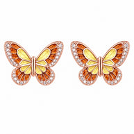 Sunset Butterfly Necklace in 92.5 Silver