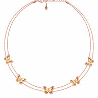 Sunset Butterfly Necklace in 92.5 Silver