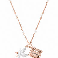 White Pearl Love Chain in 92.5 Silver