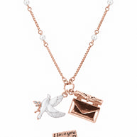 White Pearl Love Chain in 92.5 Silver