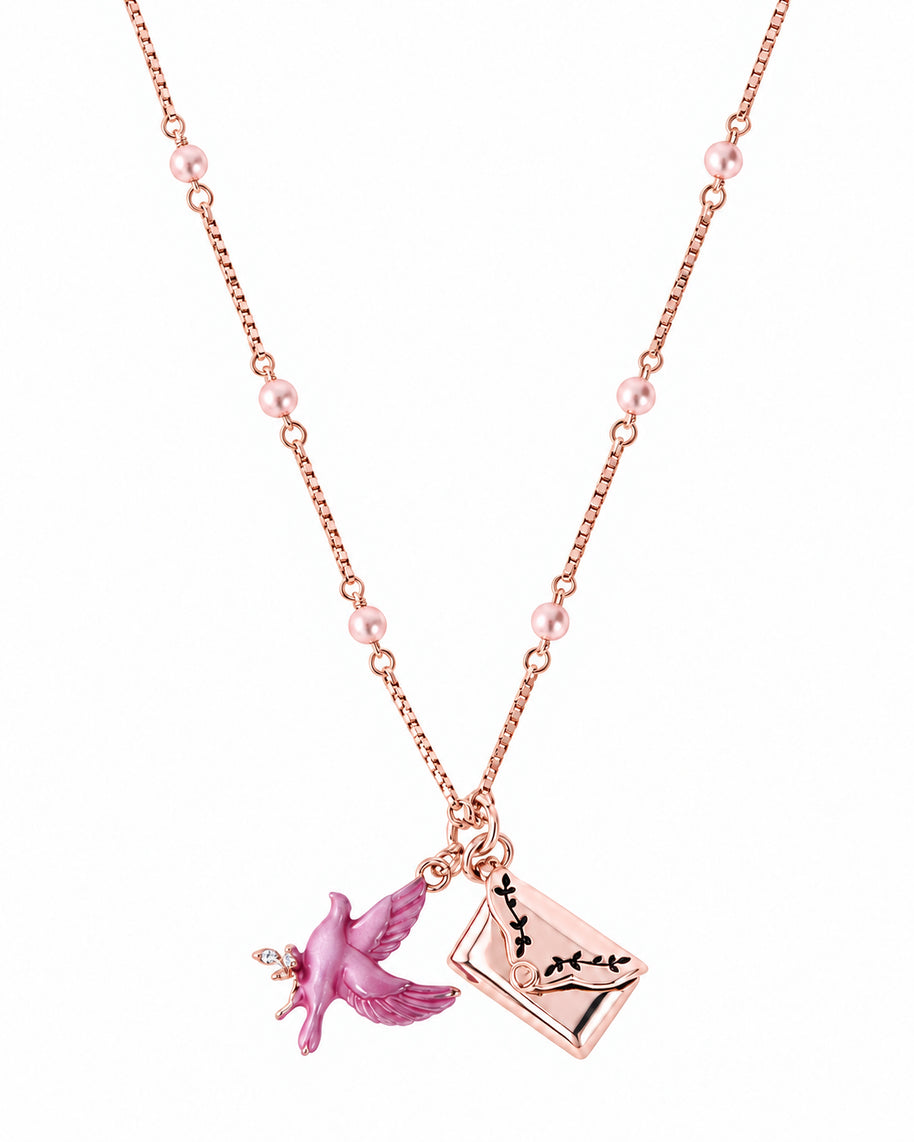 Pink Love Chain in 92.5 Silver