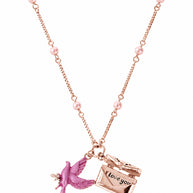 Pink Love Chain in 92.5 Silver