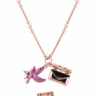 Pink Love Chain in 92.5 Silver