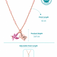 Pink Love Chain in 92.5 Silver