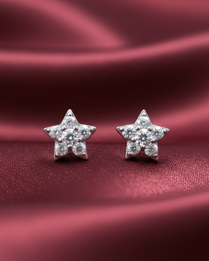 Star Studs in 92.5 Silver