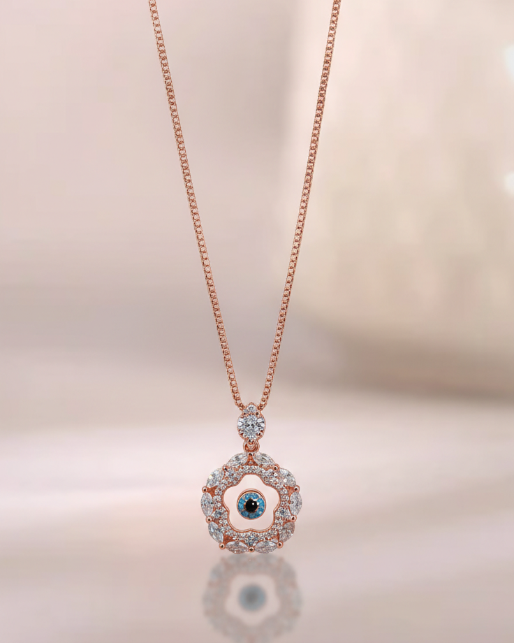 Evil Eye Chain  in 92.5 Silver