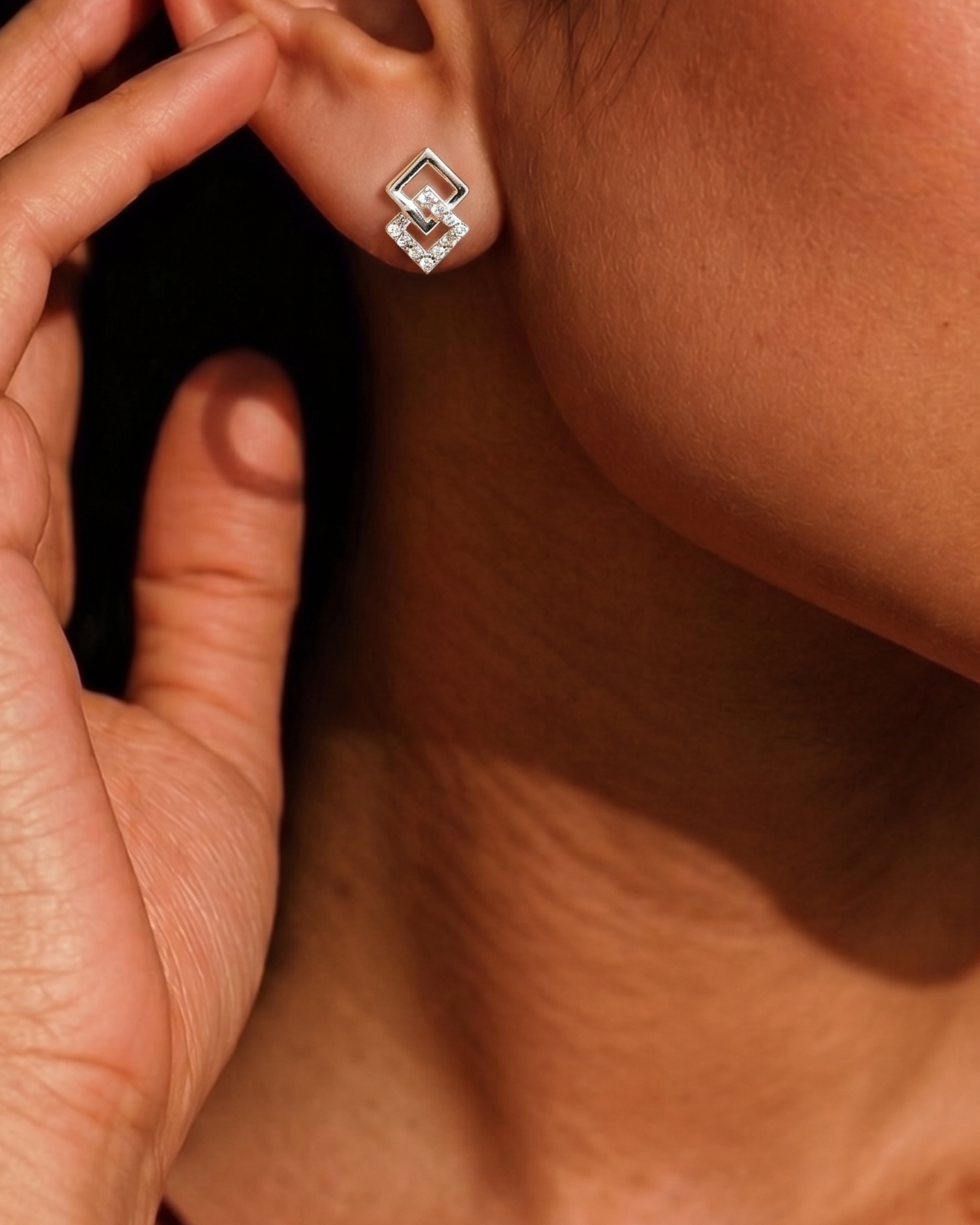 Frame Studs in 92.5 Silver