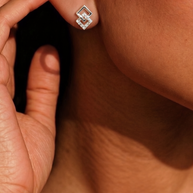 Frame Studs in 92.5 Silver