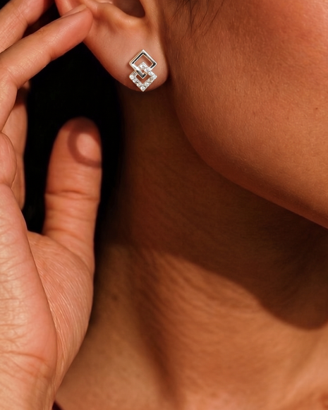 Frame Studs in 92.5 Silver