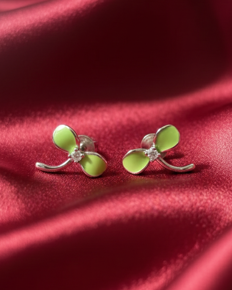 Orvella Edge Studs in 92.5 Silver