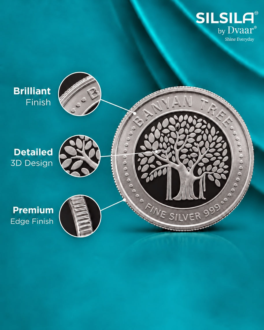 Banyan Tree Round 5g Coin in 999 Silver