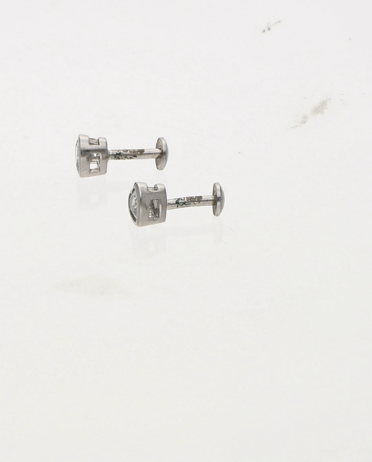Pure Heart Rhodium Studs